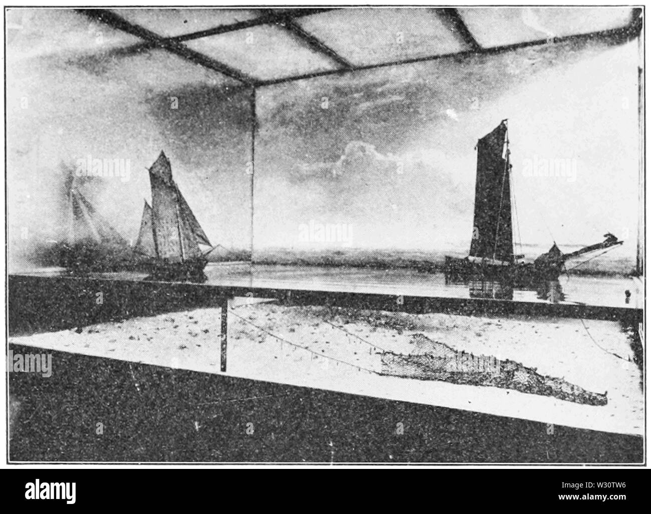 PSM V76 D205 Modello di un mare del Nord trawler al lavoro sui fondali di pesca Foto Stock