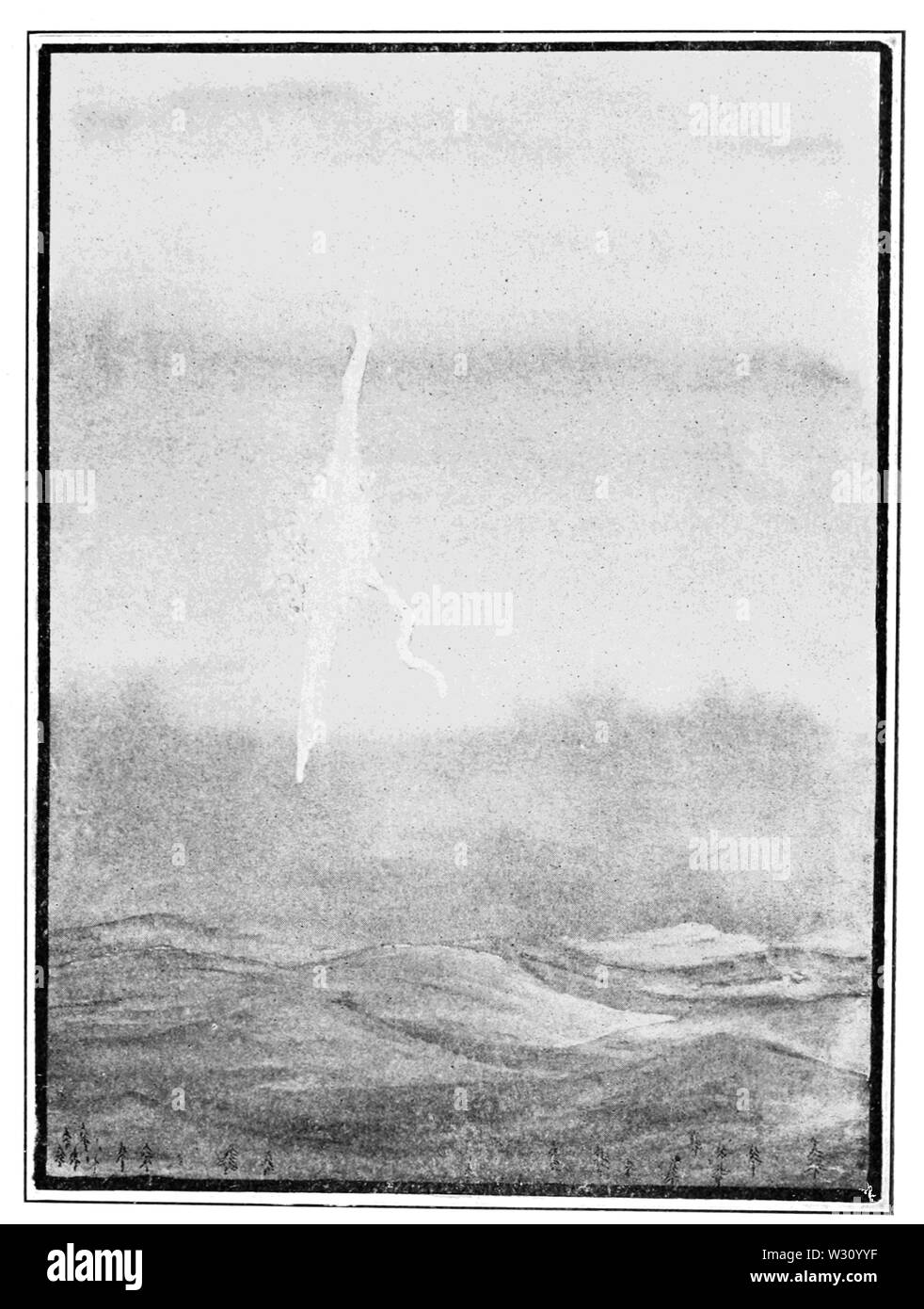 PSM V79 D201 Daylight treno di un detonatore meteor da leccare osservatorio Lug 26 1896 Foto Stock