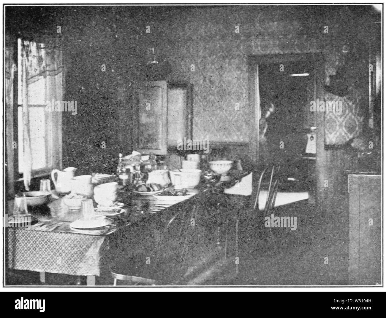PSM V79 D151 le condizioni antigieniche in una casa di imbarco Foto Stock