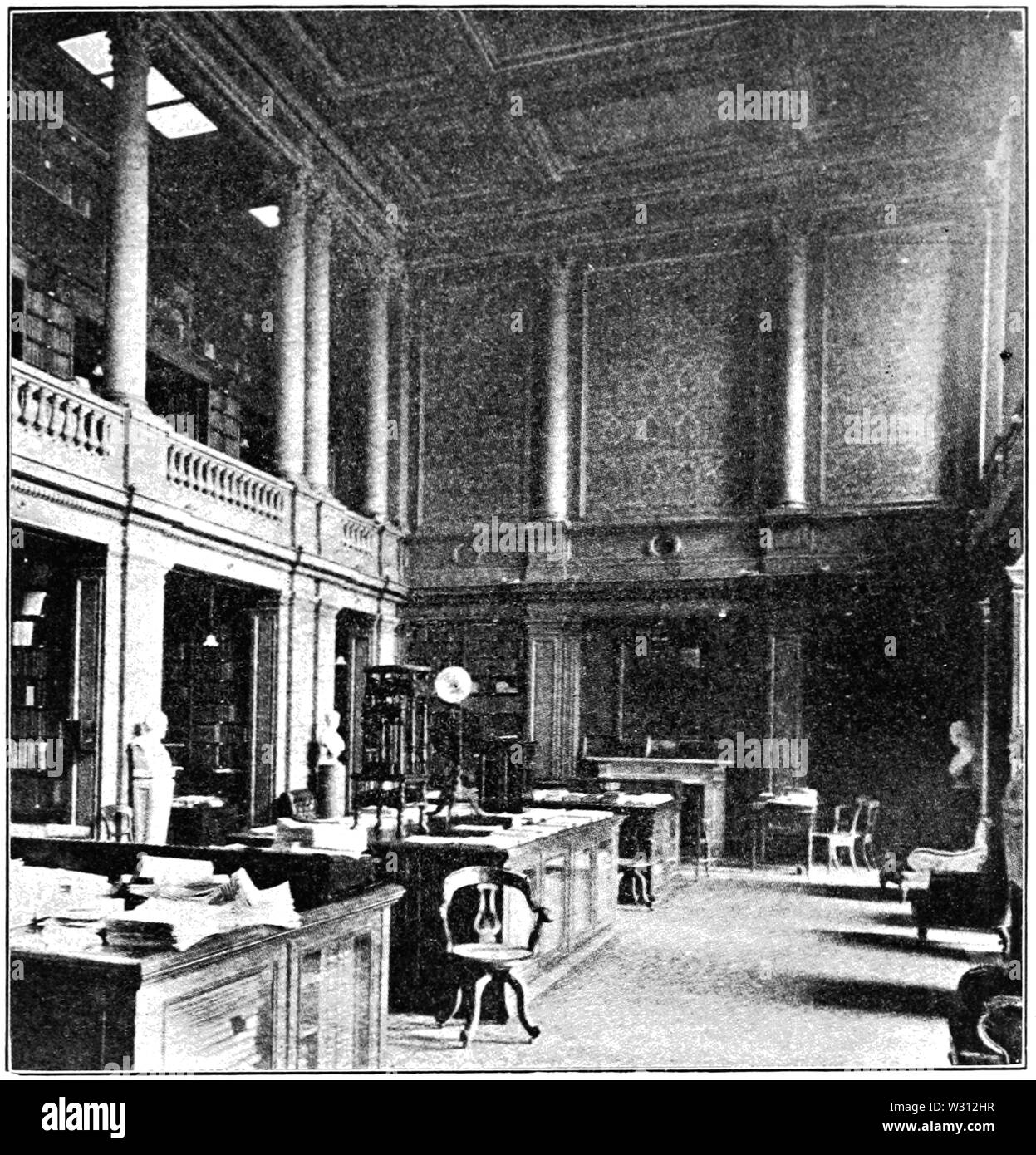 PSM V81 D315 libreria principale della Royal Society Foto Stock