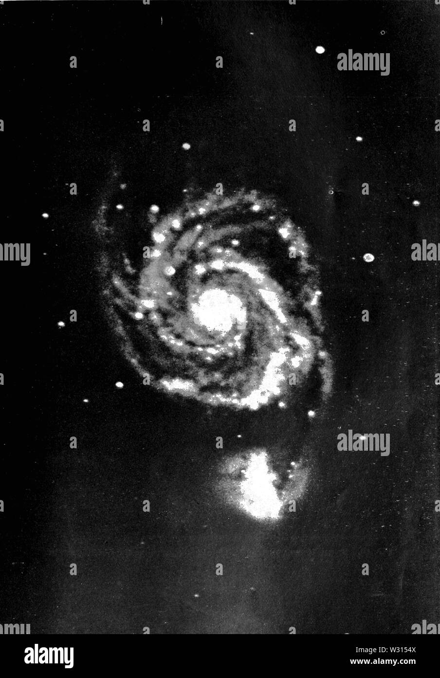 PSM V87 D235 nebulosa a spirale in canum venaticorum m 51 Foto Stock