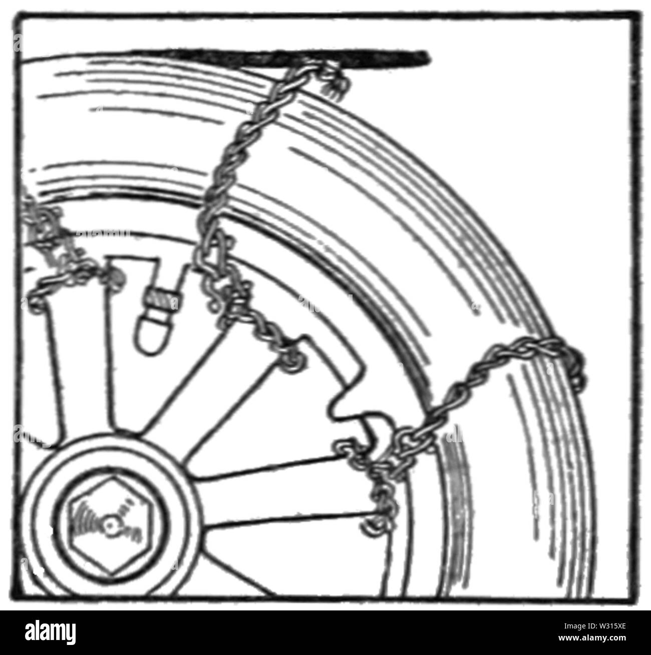 PSM V88 D188 anti pattinamento catena Foto Stock