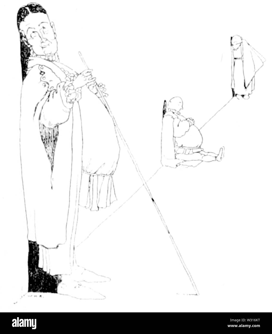 Pagina 012 di vecchie storie di tempo (Perrault, Robinson) Foto Stock