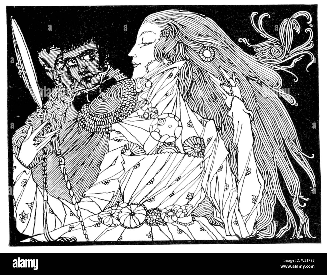 Pagina 135 illustrazione di fiabe di Charles Perrault (Clarke, 1922) Foto Stock