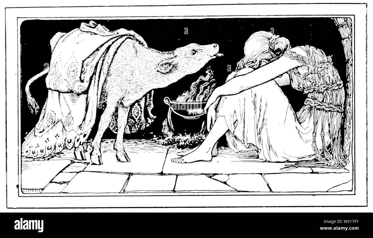 Pagina 150 illustrazione in più inglese Fiabe Foto Stock