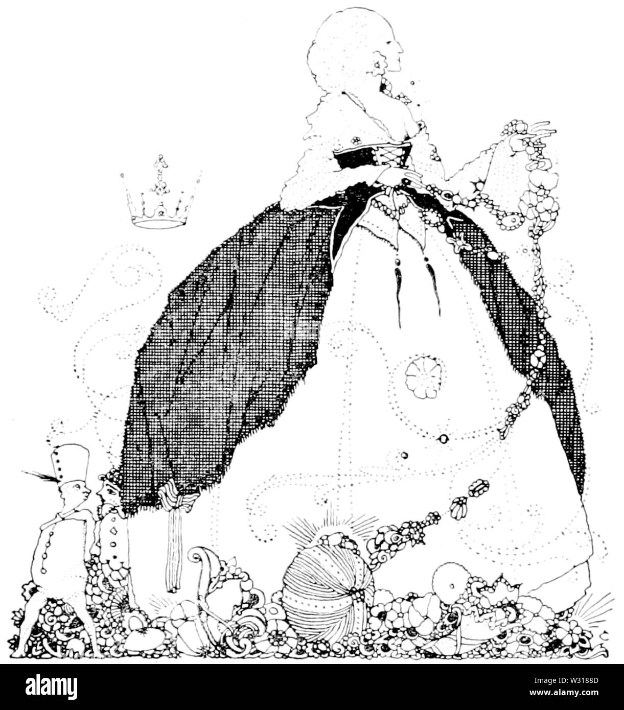 Pagina 27 illustrazione di fiabe di Charles Perrault (Clarke, 1922) Foto Stock