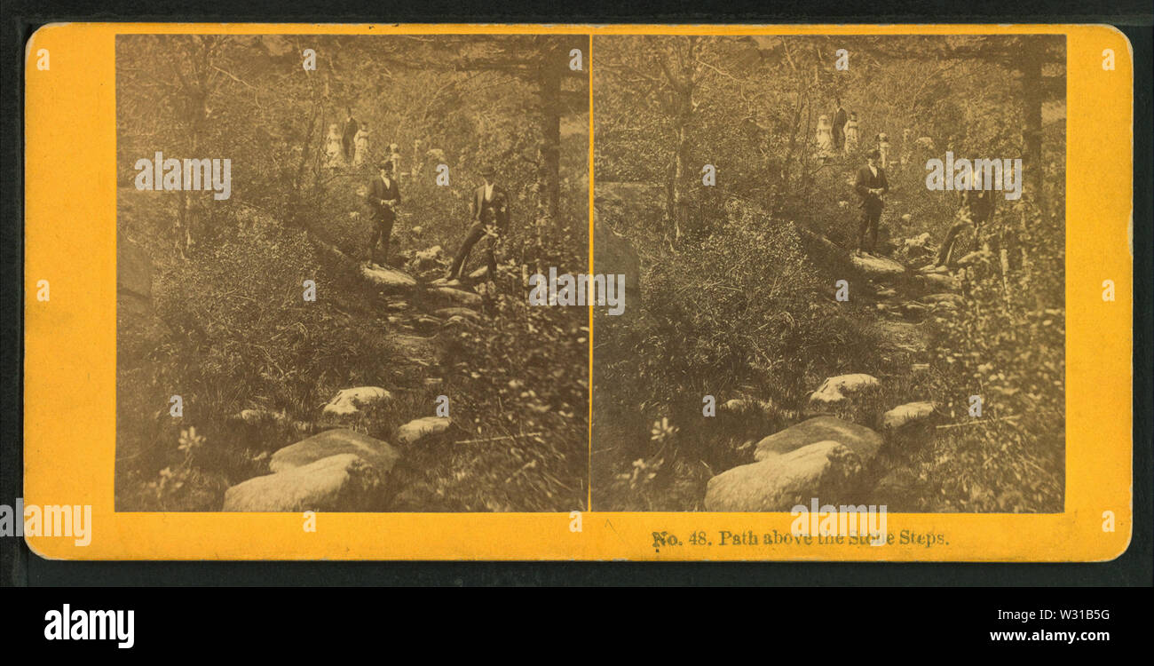 Percorso sopra i gradini di pietra, da W F Allen Foto Stock