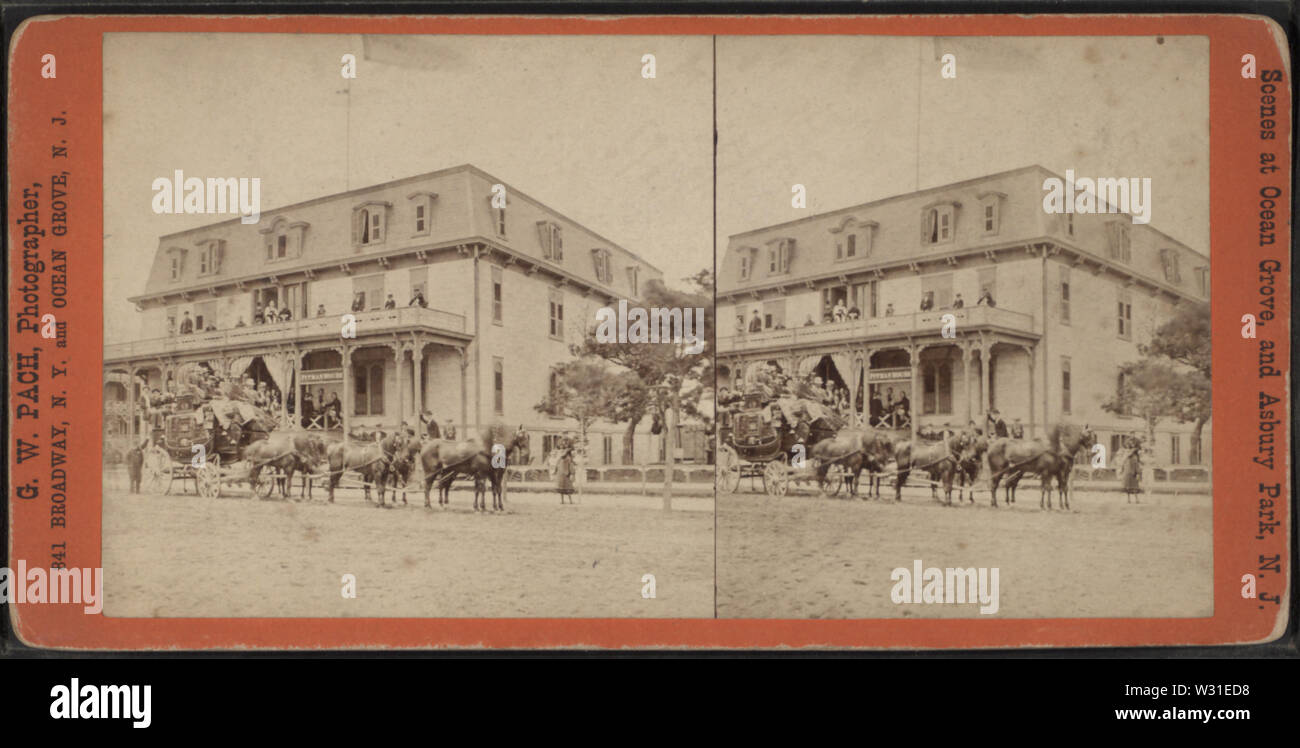 Pitman House pulmann in vista da Robert N Dennis raccolta di vista stereoscopica Foto Stock