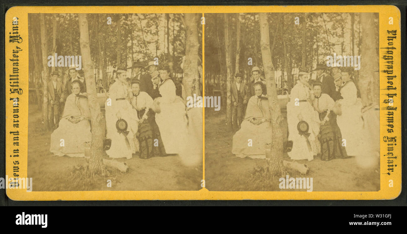 Ritratto tra alberi, da James Sinclair Foto Stock