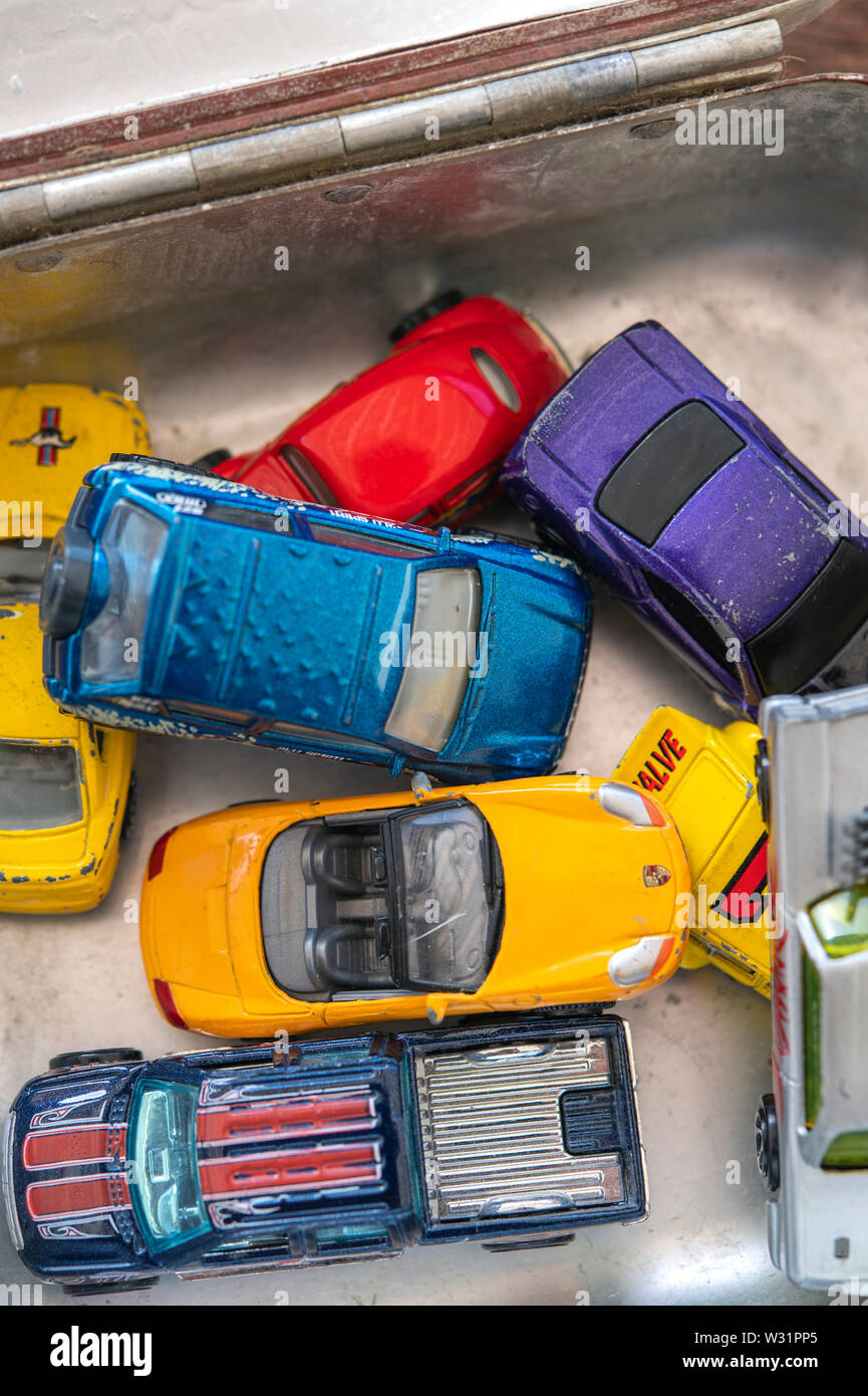 Collezione di modellini di auto Foto Stock
