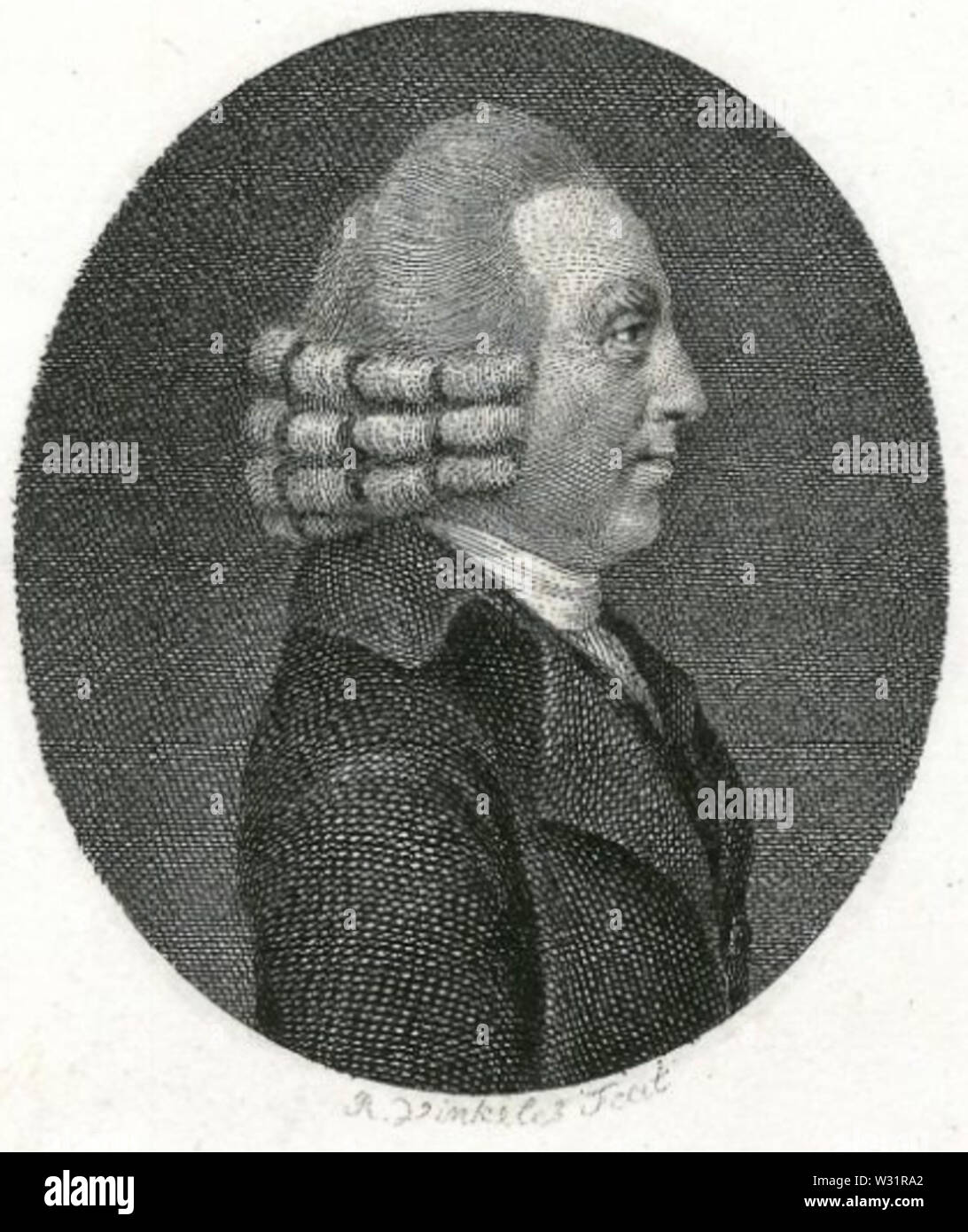 Reinier Vinkeles - portret Cornelis de Vries Foto Stock