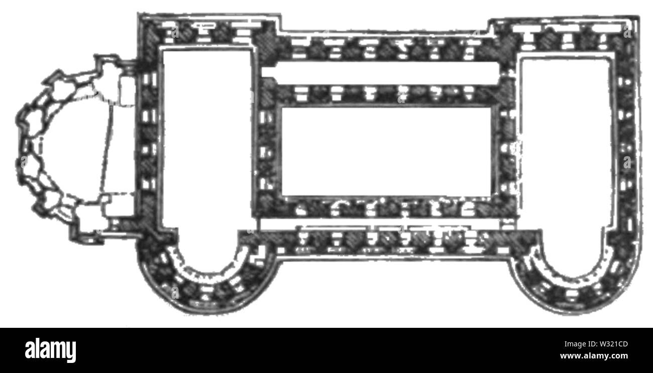 SMO V12 D497 Piano della Porta Nigra a Treviri Foto Stock