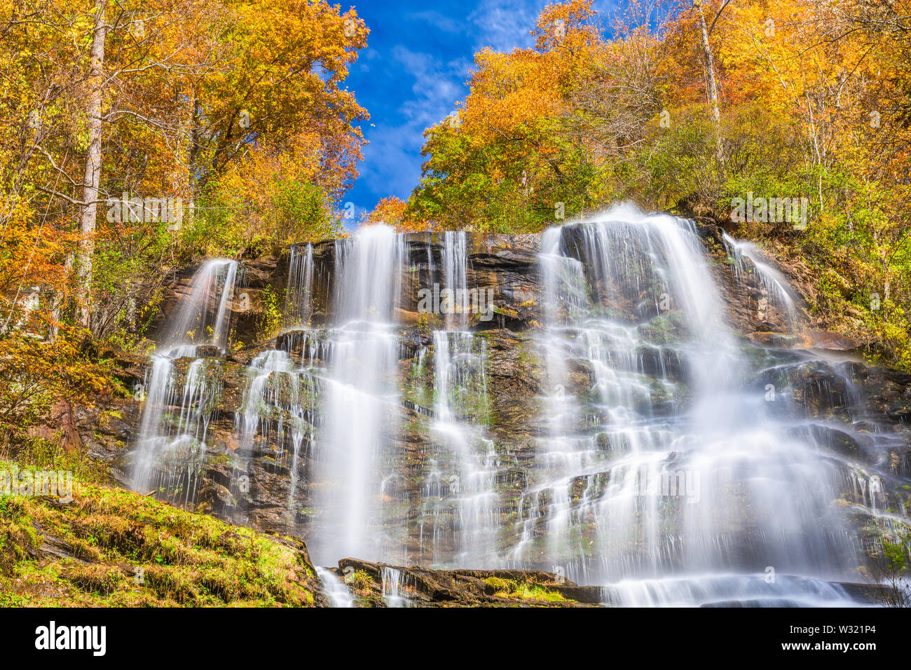 Amicalola Falls, GEORGIA, STATI UNITI D'AMERICA Foto Stock