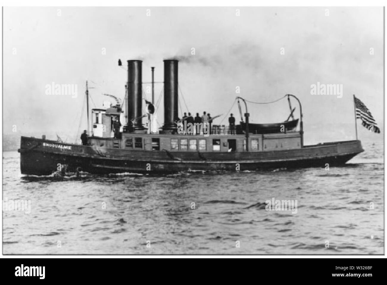 Seattle fireboat Snoqualmie, dopo un esteso riattaccare Foto Stock