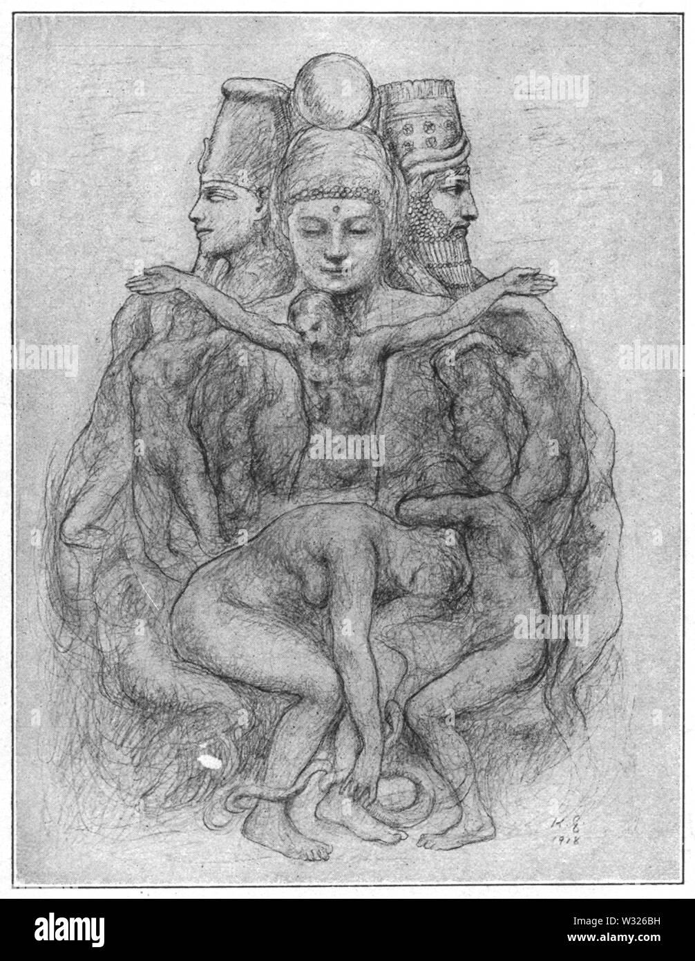 La seconda illustrazione da del pazzo, le sue parabole e poesie Foto Stock