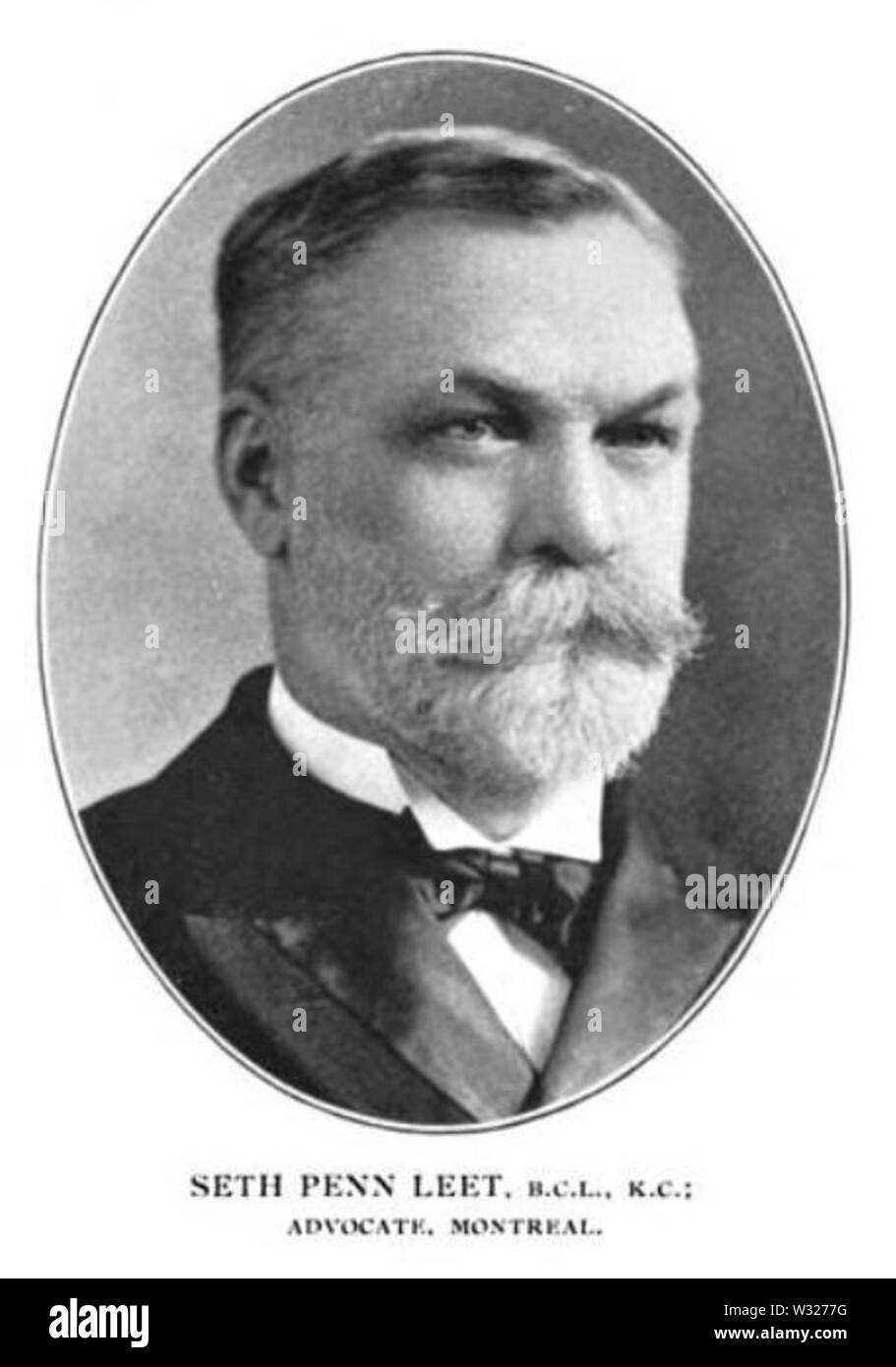 Seth Penn Leet nel 1902 negli uomini del Canada a cura di John Alexander Cooper Foto Stock