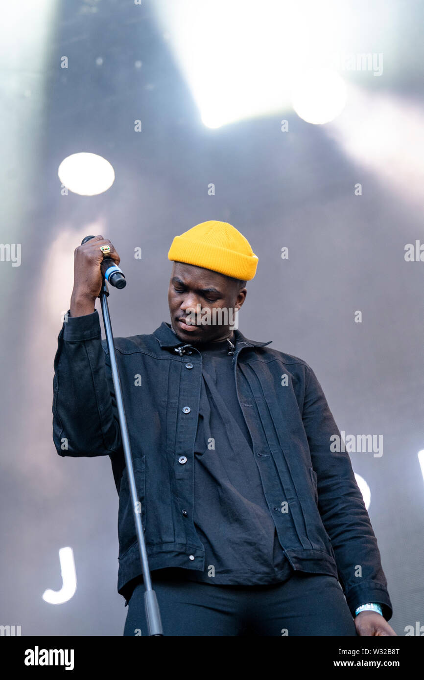 Bergen, Norvegia - Giugno 13th, 2019. Il cantante inglese, compositore e musicista Giacobbe banche esegue un concerto dal vivo durante il norvegese music festival Bergenfest 2019 a Bergen. (Photo credit: Gonzales foto - Jarle H. Moe). Foto Stock