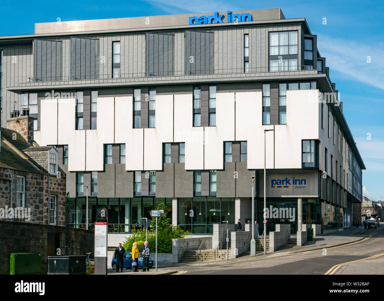 Hotel moderno edificio, Radisson Park Inn Aberdeen City, Scotland, Regno Unito Foto Stock