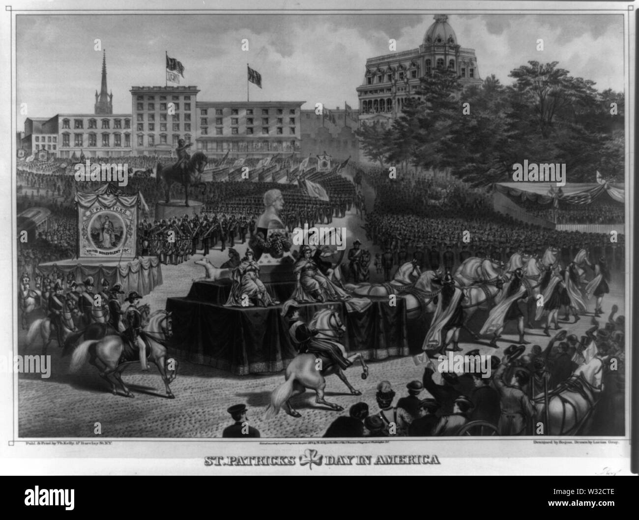 Il giorno di San Patrizio in America ho Foto Stock