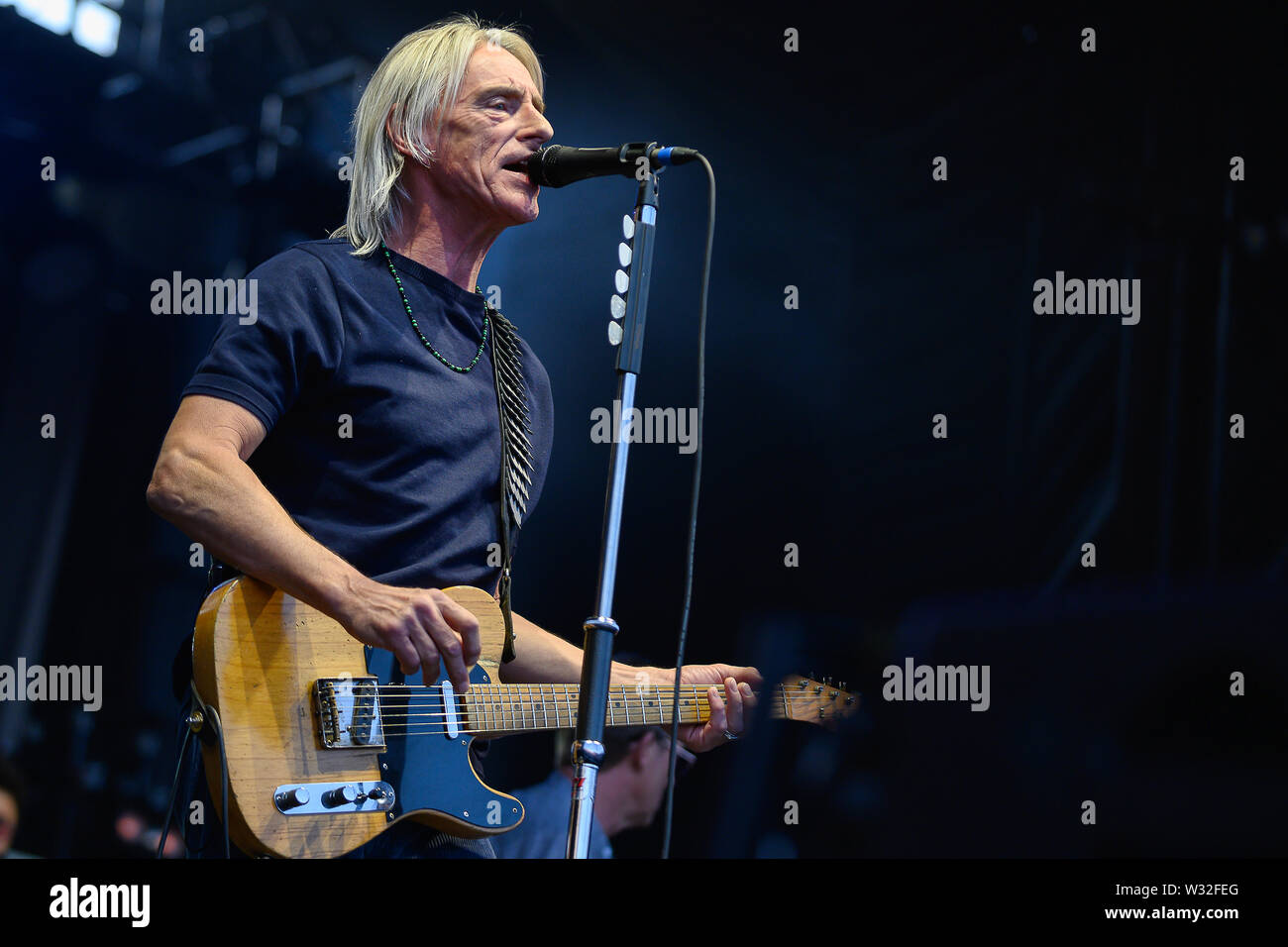 Edimburgo, Scozia, Regno Unito 11 luglio, 2019. Paul Weller in concerto presso il Castello di Edimburgo, Edinburgh, grande, UK. Credito: Stuart Westwood /Alamy Stock Foto Foto Stock