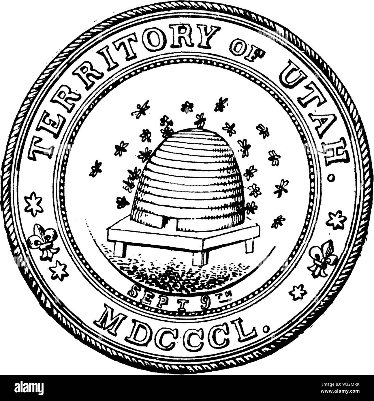 Guarnizione territoriale dello Utah BHoU-p460 Foto Stock