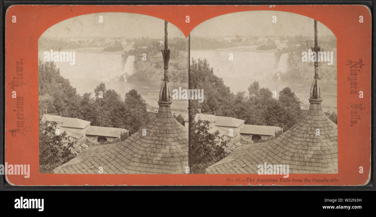 L'americano cade dal lato del Canada, da Robert N Dennis raccolta di vista stereoscopica 2 Foto Stock