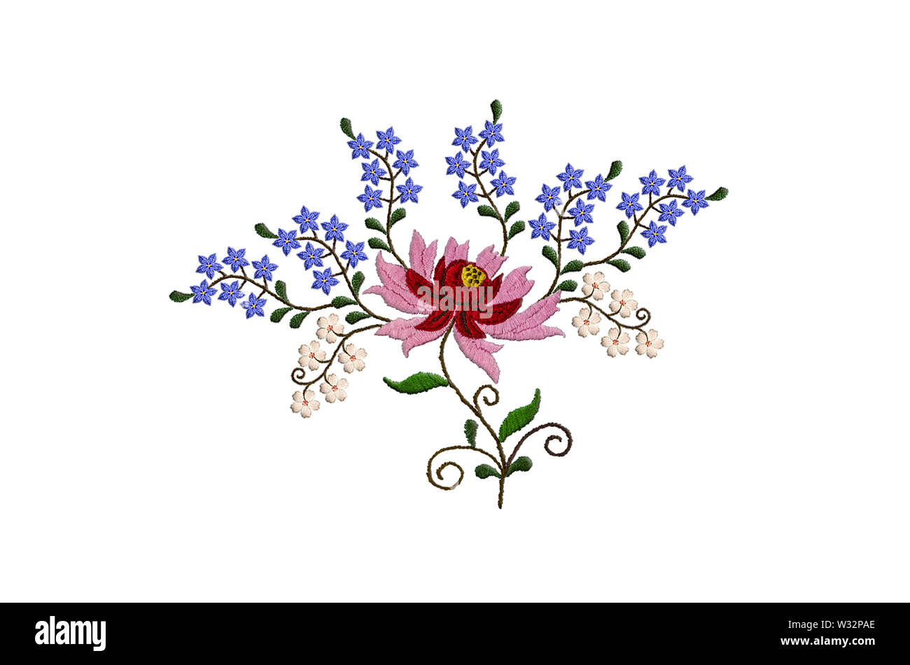 Rami di fiori stilizzati Immagini senza sfondo e Foto Stock ritagliate -  Alamy