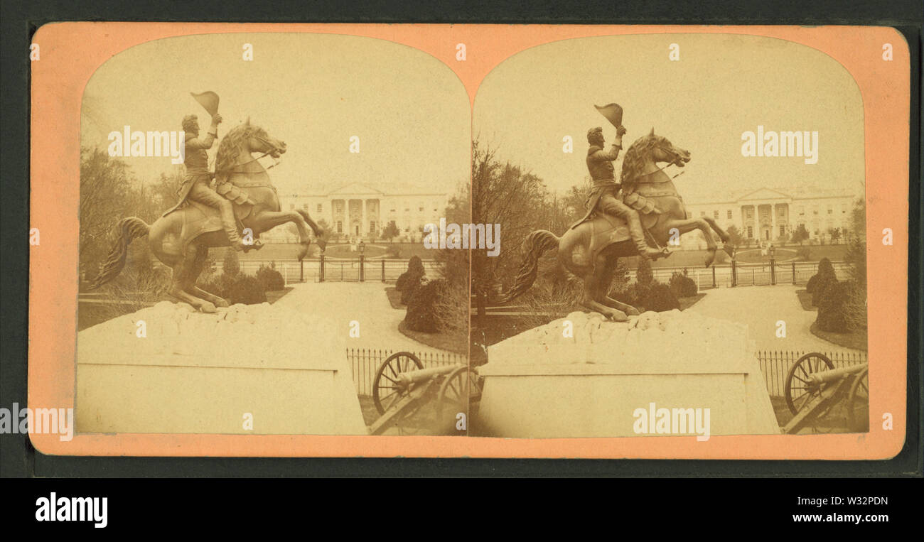 La colossale statua equestre in bronzo di Gen Andrew Jackson, da Bell & Bro (Washington, DC) 5 Foto Stock
