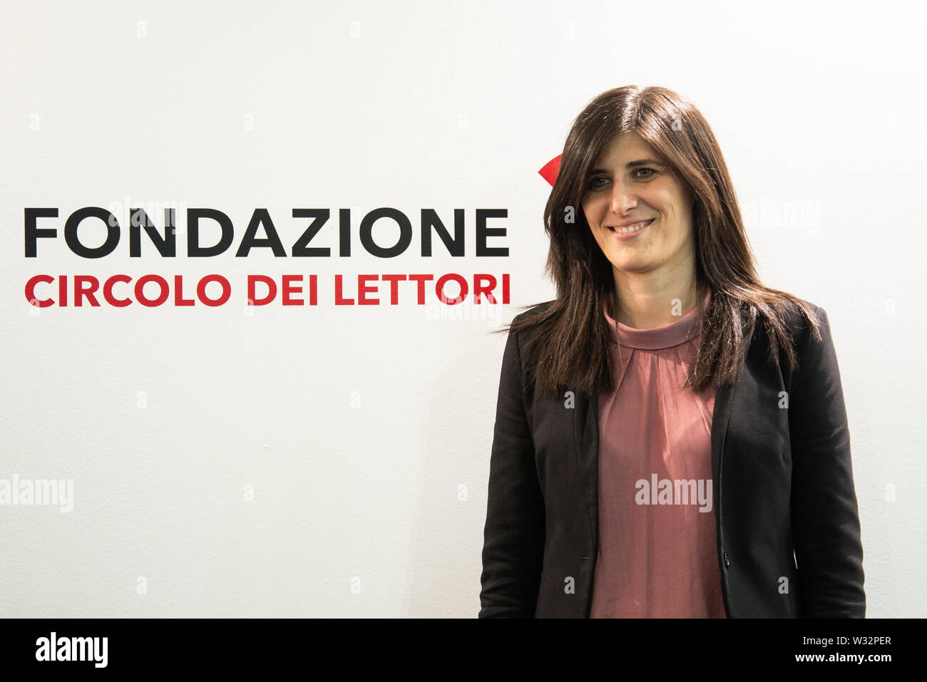 Chiara Appendino sindaco di Torino visto durante il giorno dell'inaugurazione della XXXII Torino Fiera internazionale del libro. Foto Stock