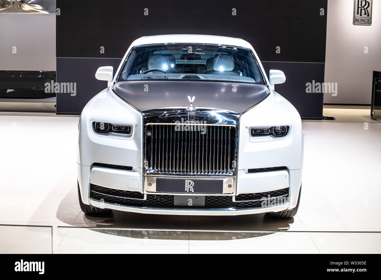 Ginevra marzo 2019 Rolls-Royce Phantom VIII versione personalizzata in tranquillità, Geneva International Motor Show, berlina di lusso auto da Rolls-Royce Foto Stock