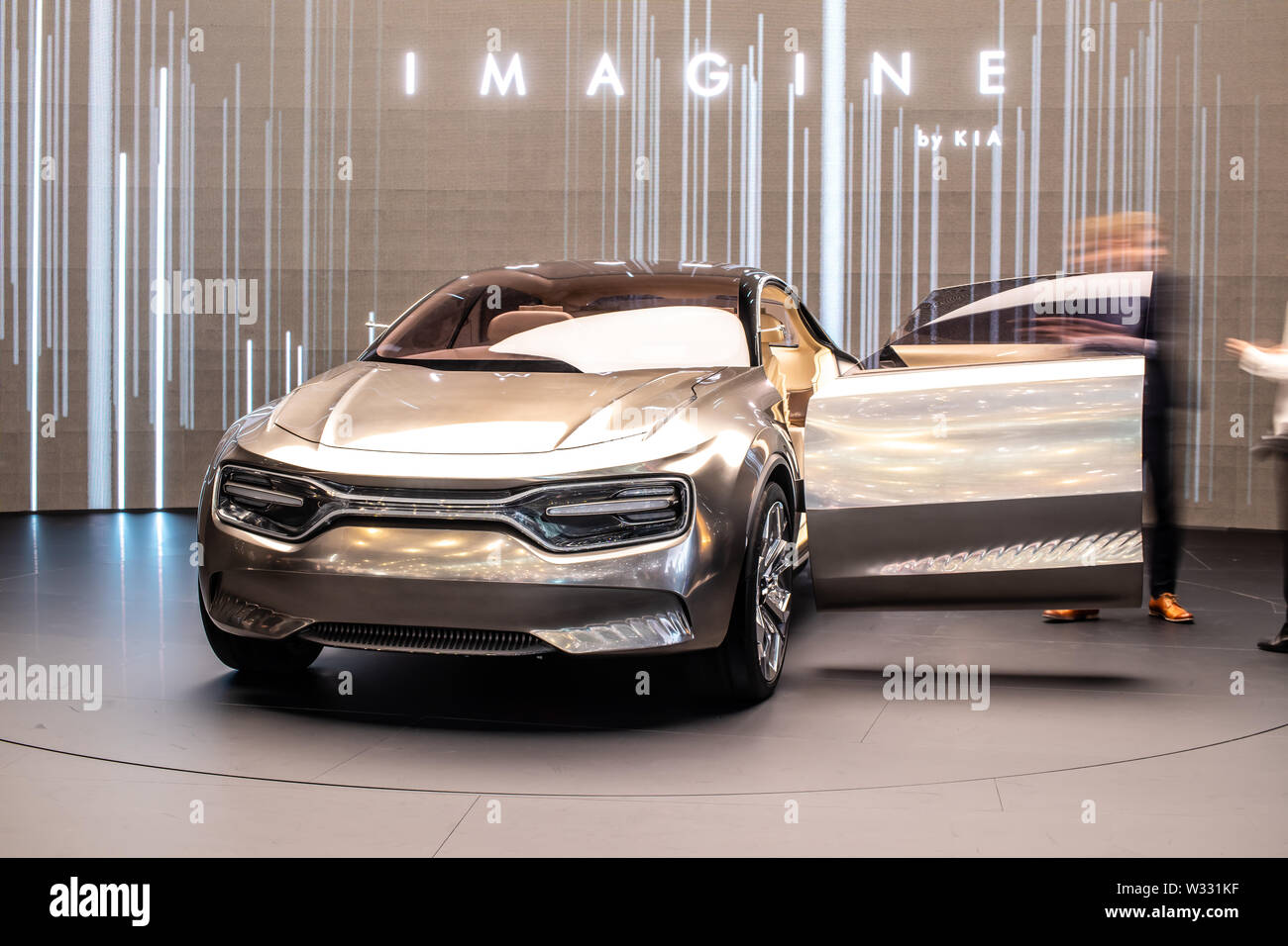 Ginevra, Svizzera, marzo 2019: show car: Kia immaginare il concetto di sport prototipo di automobile a Ginevra International Motor Show, fabbricato da Kia Motors Foto Stock