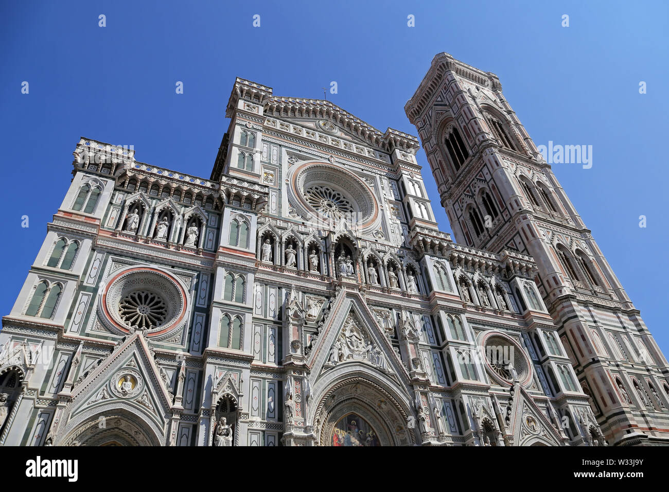 Firenze, Italia - 28 agosto 2018: Cattedrale di Firenze (Il Duomo di Firenze) il 28 agosto 2018 a Firenze, Italia. Firenze è la città più grande di tus Foto Stock