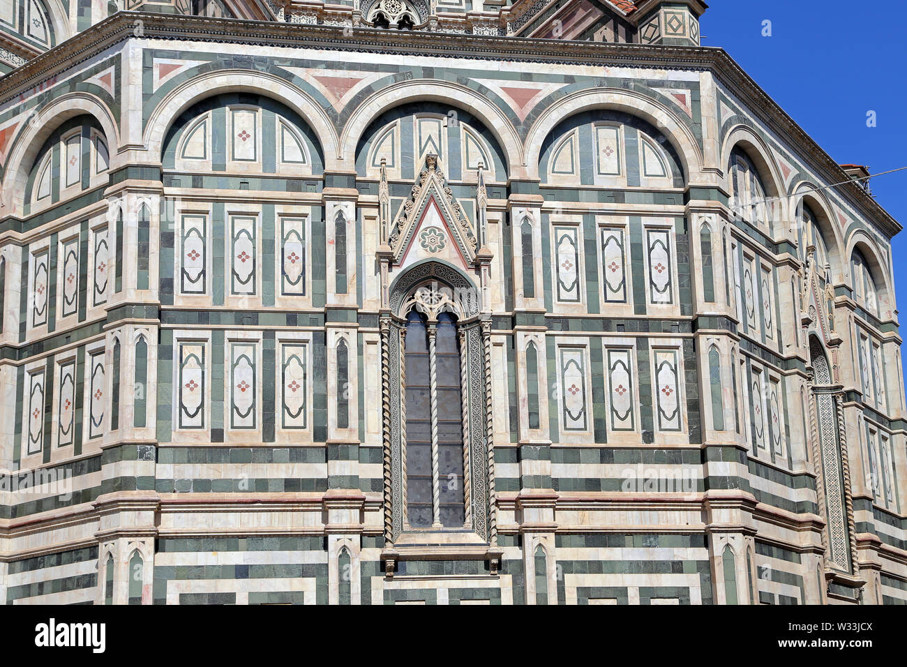 Firenze, Italia - 28 agosto 2018: Cattedrale di Firenze (Il Duomo di Firenze) il 28 agosto 2018 a Firenze, Italia. Firenze è la città più grande di tus Foto Stock