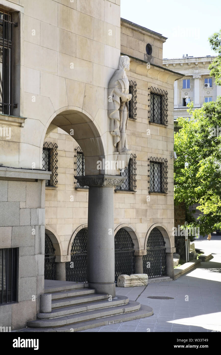 Palazzo del Popolo bulgaro la banca a Sofia. La Bulgaria Foto Stock