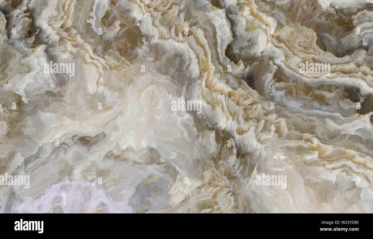 La piastrella di Onyx astratta texture ricci. uno sfondo morbido. 2D'illustrazione. Bellezze naturali Foto Stock