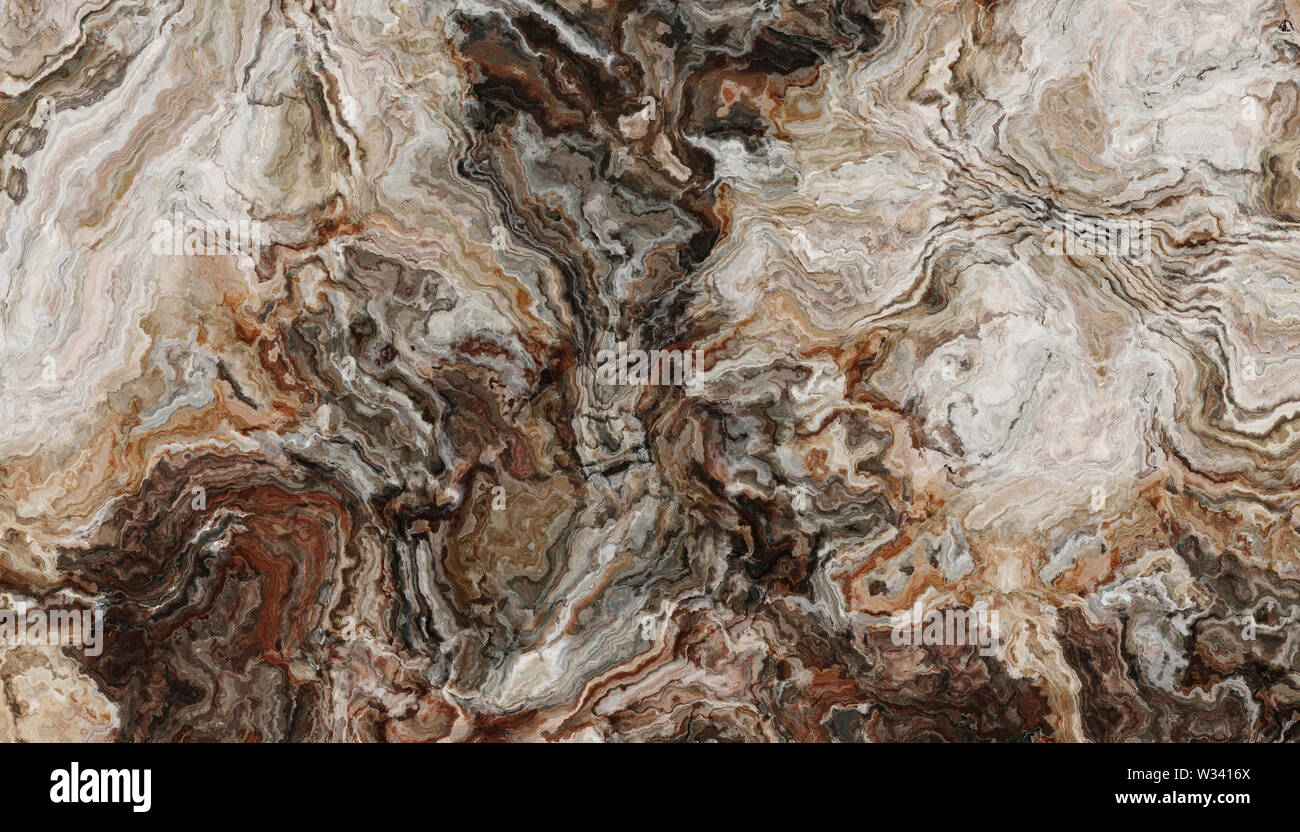 Marmo multicolore configurazione astratta. Texture e background. 2d illustrazione di marmo. Bellezze naturali Foto Stock