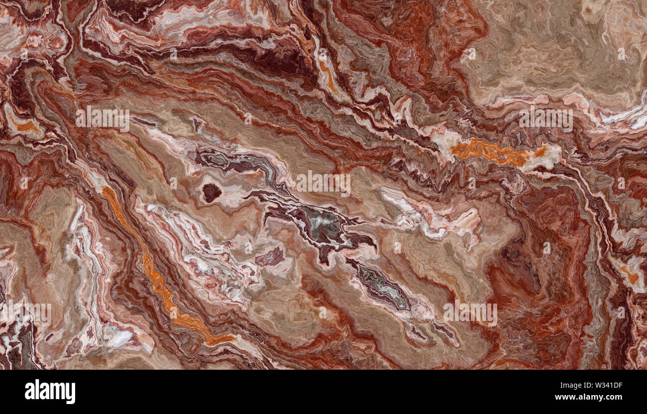 Red onyx pattern astratti. Texture e background. illustrazione di marmo. Bellezze naturali Foto Stock