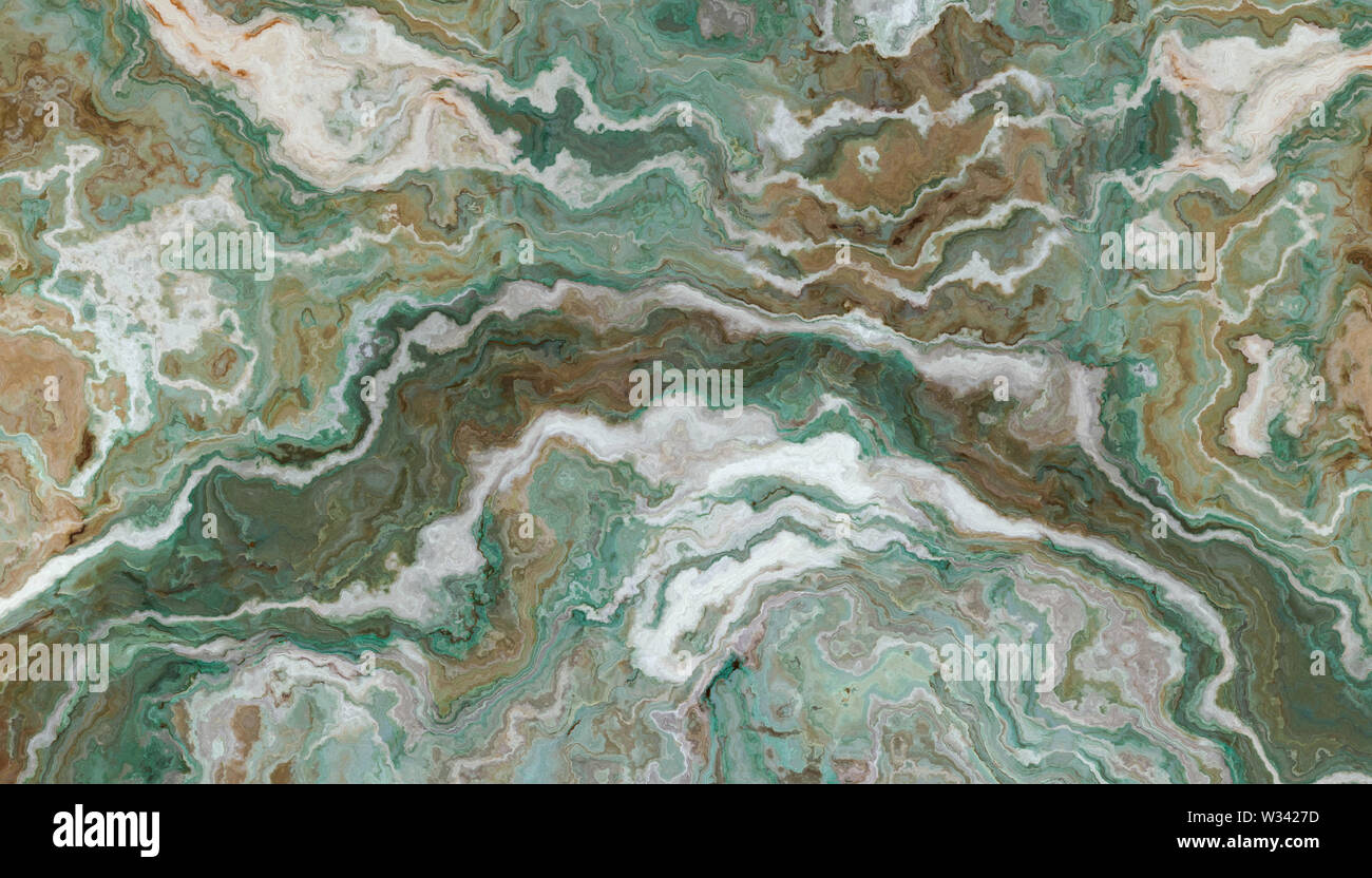 Verde piastrelle di marmo. Texture di sfondo per il design. 2D illustrazione Foto Stock