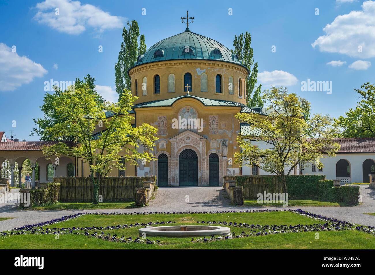 Aula della Benedizione, West cimitero, Monaco di Baviera, Baviera, Baviera, Germania Foto Stock