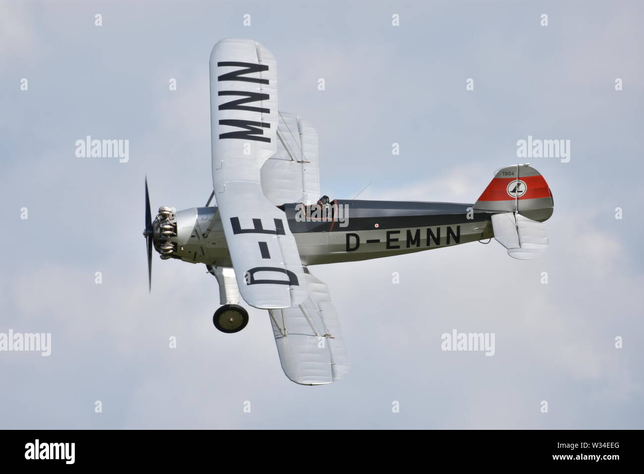 Focke-Wulf Fw 44 Shuttleworth militare di raccolta Air Show Luglio 2019 Foto Stock
