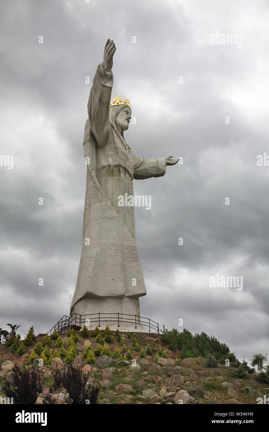 Un monumento di Cristo Re in Swiebodzin. Polonia Foto Stock