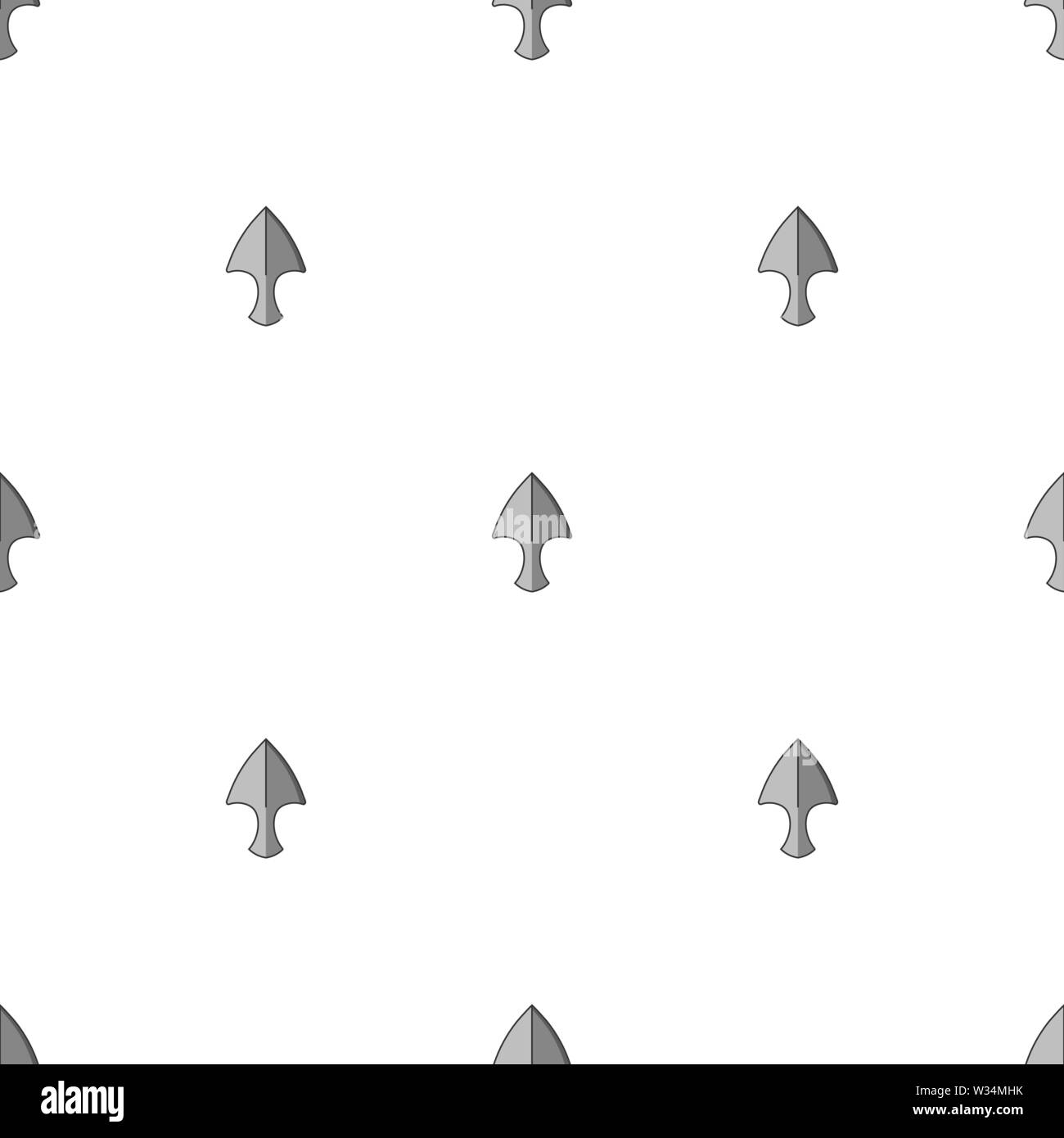 Modello senza cuciture con coltello gettando le icone. Arma Ninja. Illustrazione Vettoriale per design, web, carta da imballaggio, tessuto, carta da parati. Illustrazione Vettoriale