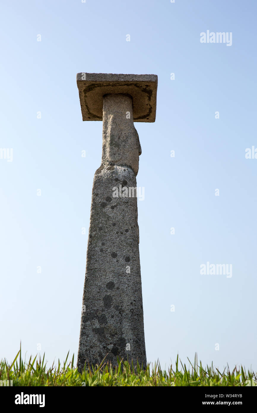 Si tratta di una statua di Buddha dalla dinastia Goryeo in Godo-ri, Jeollabuk-do. Corea del Sud. Foto Stock