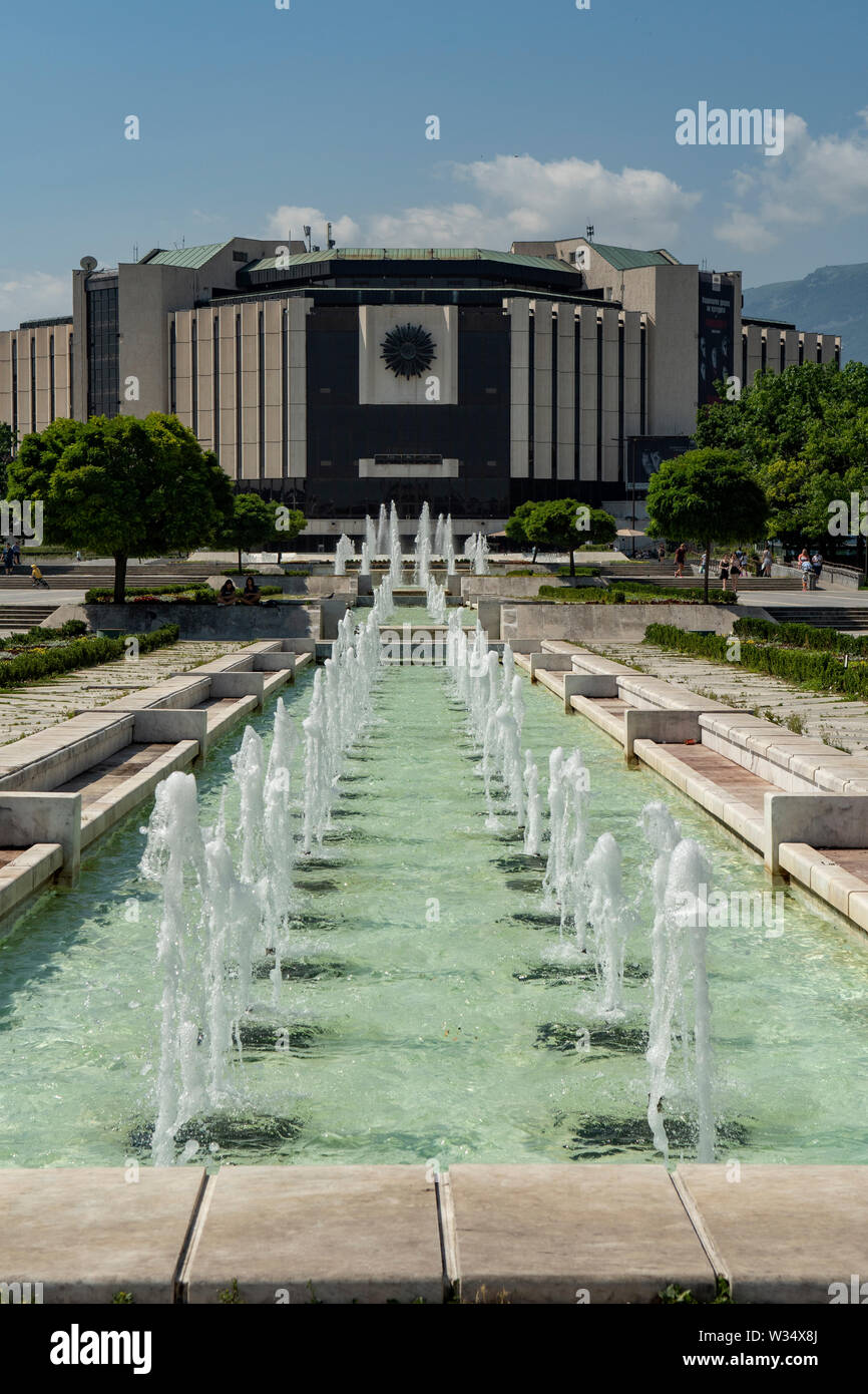 Il Palazzo Nazionale della Cultura, Sofia, Bulgaria Foto Stock