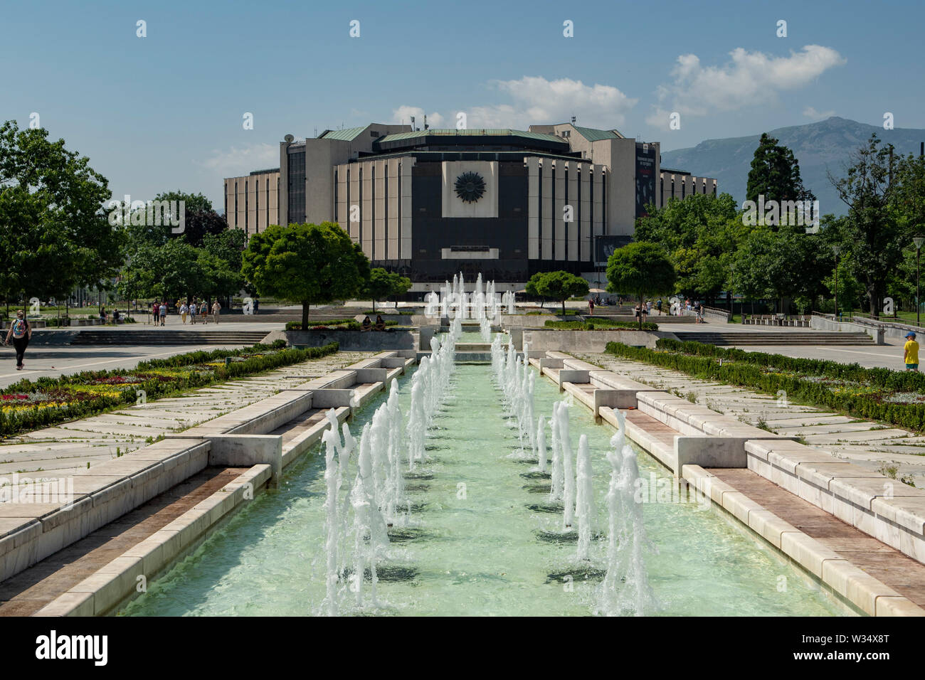 Il Palazzo Nazionale della Cultura, Sofia, Bulgaria Foto Stock