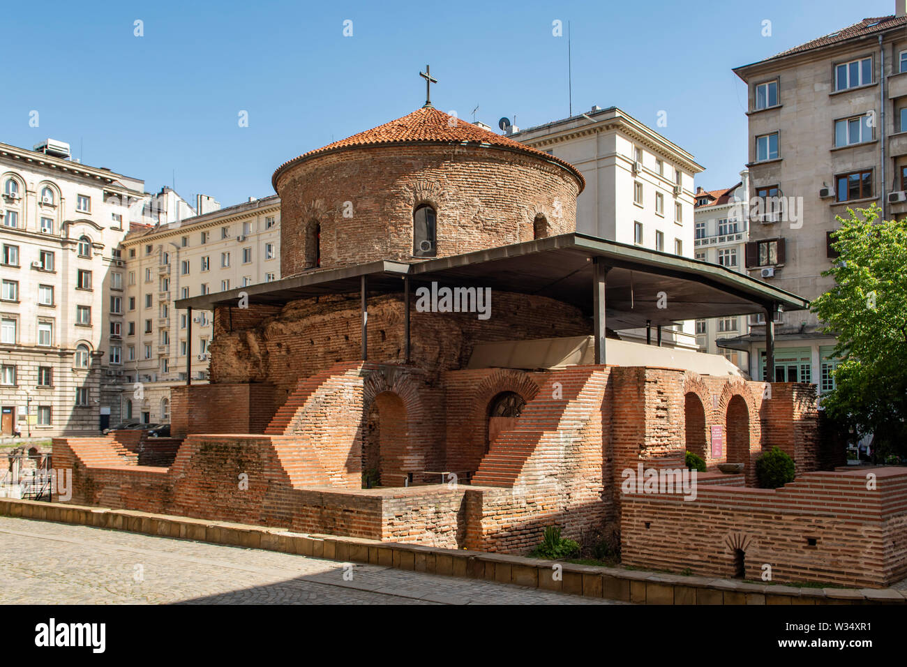St George chiesa rotonda, Sofia, Bulgaria Foto Stock