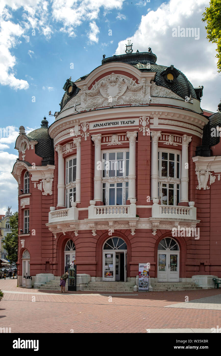 Città Teatro dell'Opera, Varna, Bulgaria Foto Stock