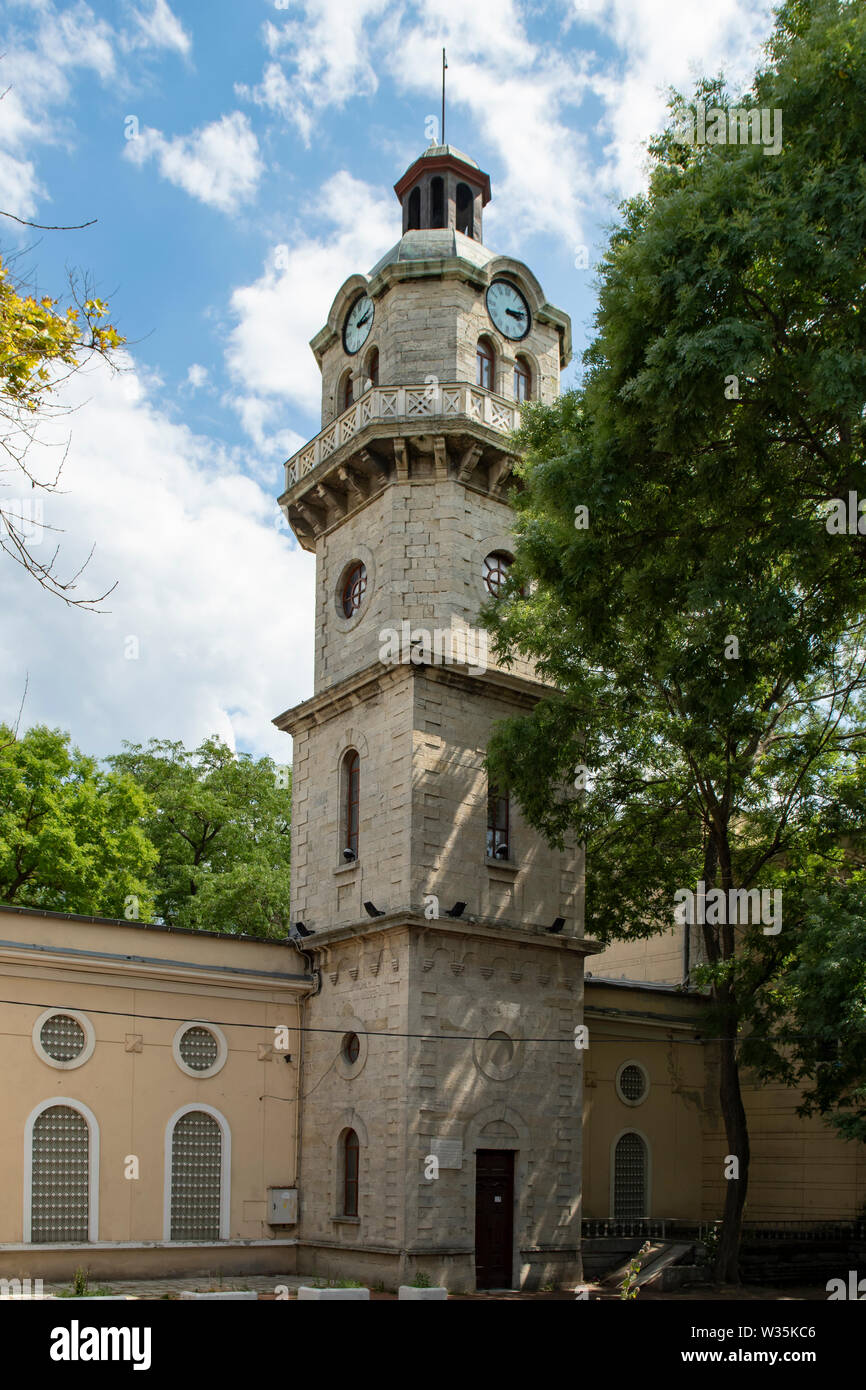Clock Tower, Varna, Bulgaria Foto Stock