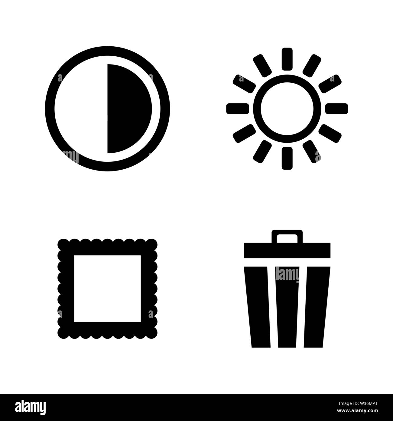 Foto Video in modalità fotocamera. Semplice vettore relativi set di icone per i video, applicazioni mobili e siti Web, stampare progetti e il vostro design. Foto Video la modalità telecamera ic Illustrazione Vettoriale