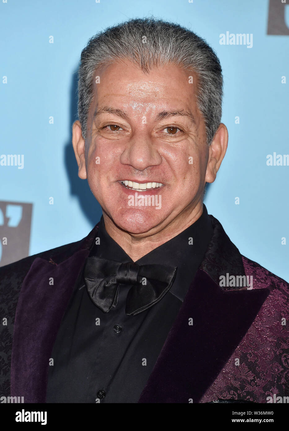 SANTA MONICA, CA - 11 Luglio: Bruce Buffer assiste Nickelodeon Kids' scelta Sport 2019 a Barker Hangar sulla luglio 11, 2019 in Santa Monica, California. Foto Stock